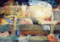 Landschap in geel Landschap in geel